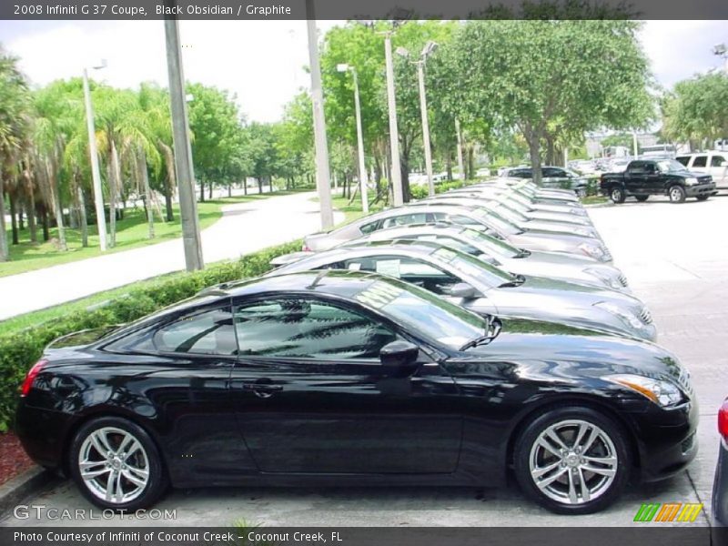 Black Obsidian / Graphite 2008 Infiniti G 37 Coupe