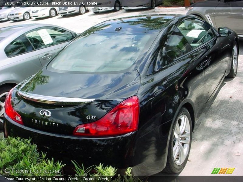 Black Obsidian / Graphite 2008 Infiniti G 37 Coupe