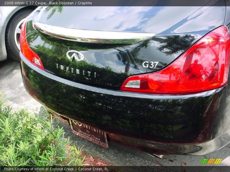Black Obsidian / Graphite 2008 Infiniti G 37 Coupe