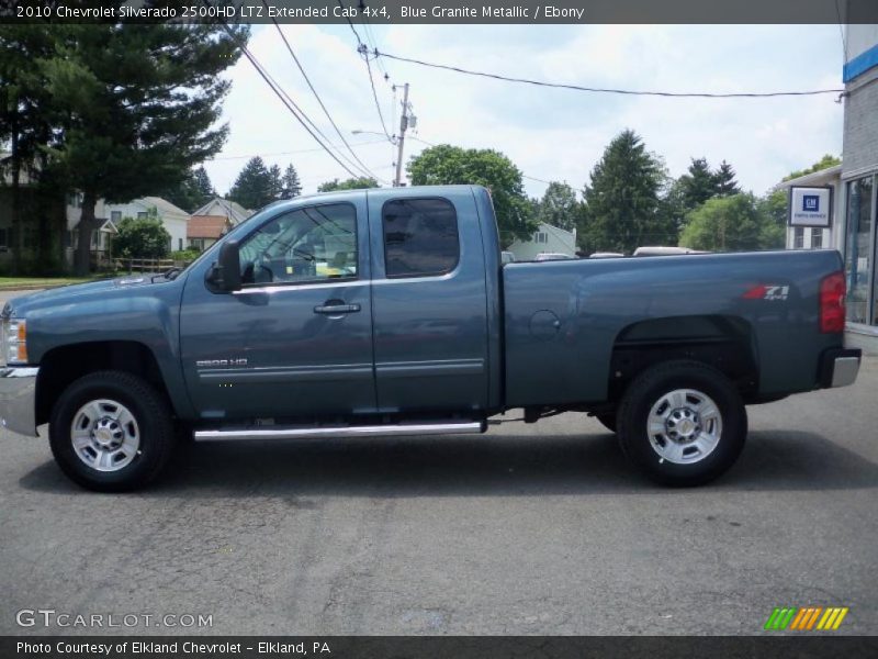 Blue Granite Metallic / Ebony 2010 Chevrolet Silverado 2500HD LTZ Extended Cab 4x4