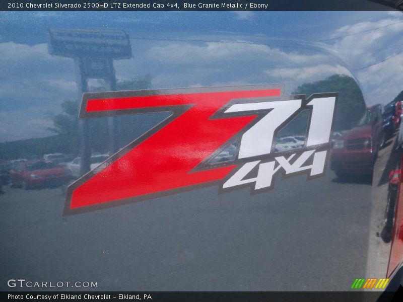 Blue Granite Metallic / Ebony 2010 Chevrolet Silverado 2500HD LTZ Extended Cab 4x4