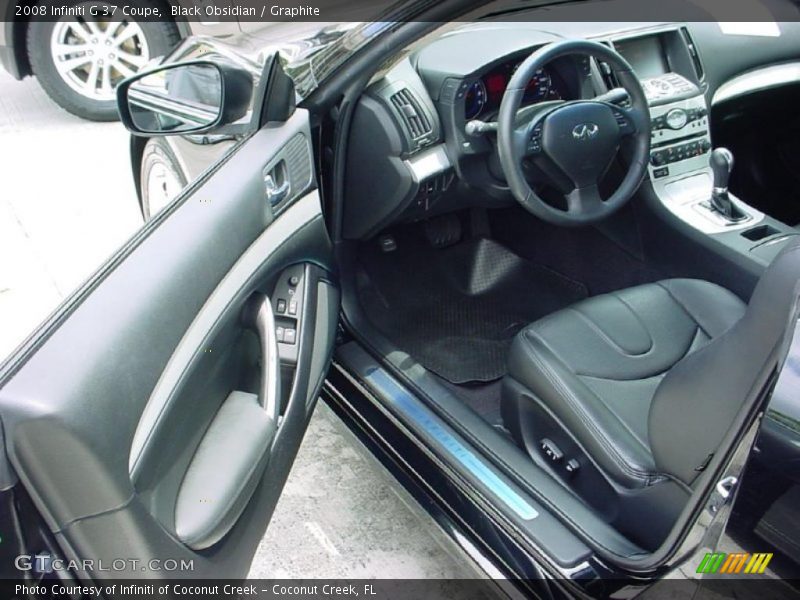 Black Obsidian / Graphite 2008 Infiniti G 37 Coupe