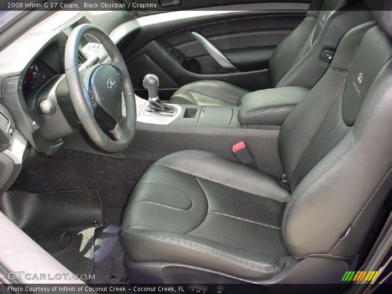 Black Obsidian / Graphite 2008 Infiniti G 37 Coupe