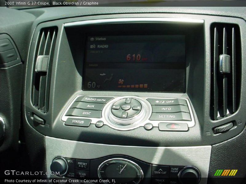 Black Obsidian / Graphite 2008 Infiniti G 37 Coupe