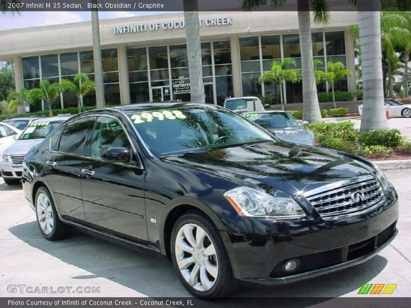 Black Obsidian / Graphite 2007 Infiniti M 35 Sedan