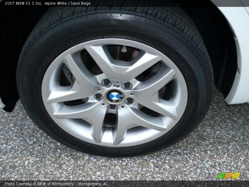 Alpine White / Sand Beige 2007 BMW X3 3.0si