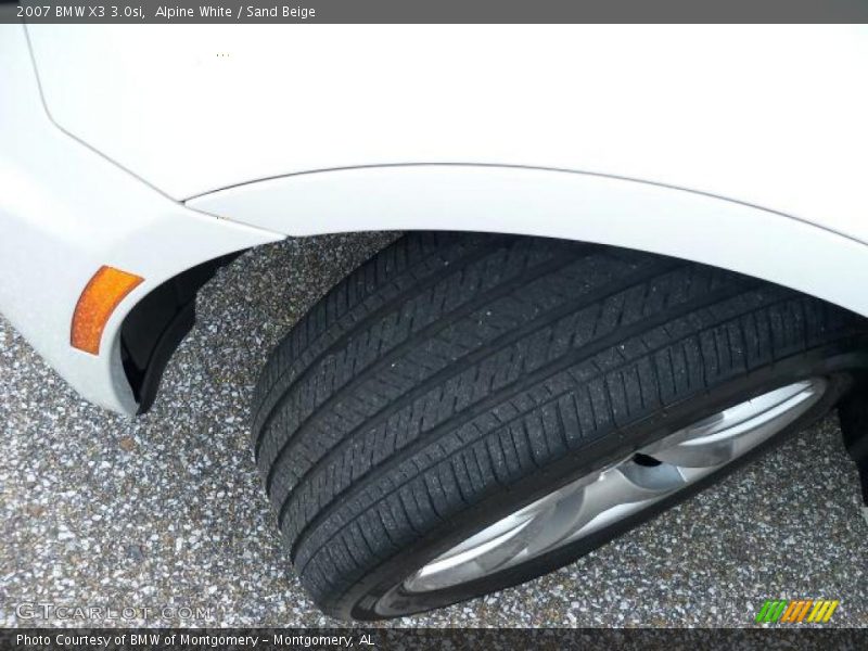 Alpine White / Sand Beige 2007 BMW X3 3.0si