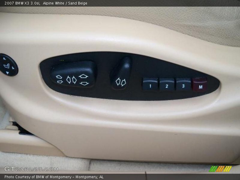 Alpine White / Sand Beige 2007 BMW X3 3.0si