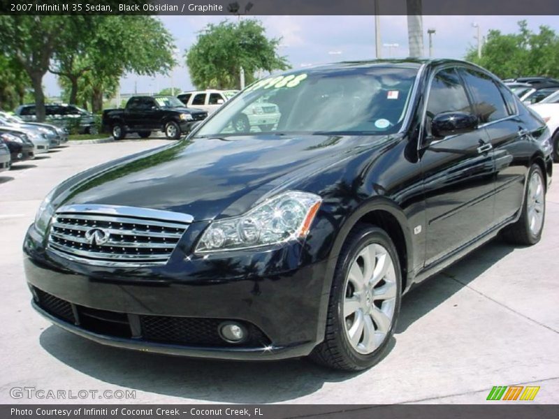 Black Obsidian / Graphite 2007 Infiniti M 35 Sedan