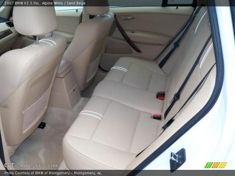 Alpine White / Sand Beige 2007 BMW X3 3.0si