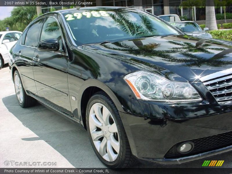 Black Obsidian / Graphite 2007 Infiniti M 35 Sedan