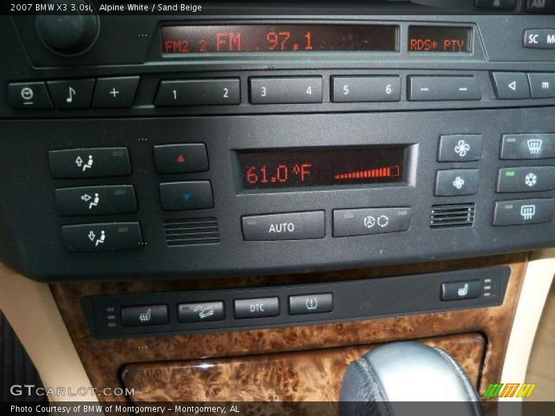 Alpine White / Sand Beige 2007 BMW X3 3.0si
