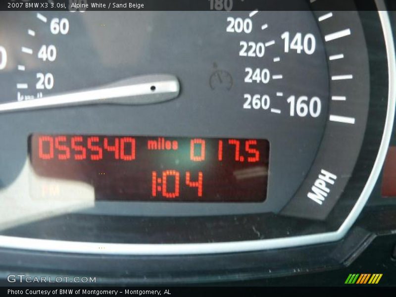 Alpine White / Sand Beige 2007 BMW X3 3.0si