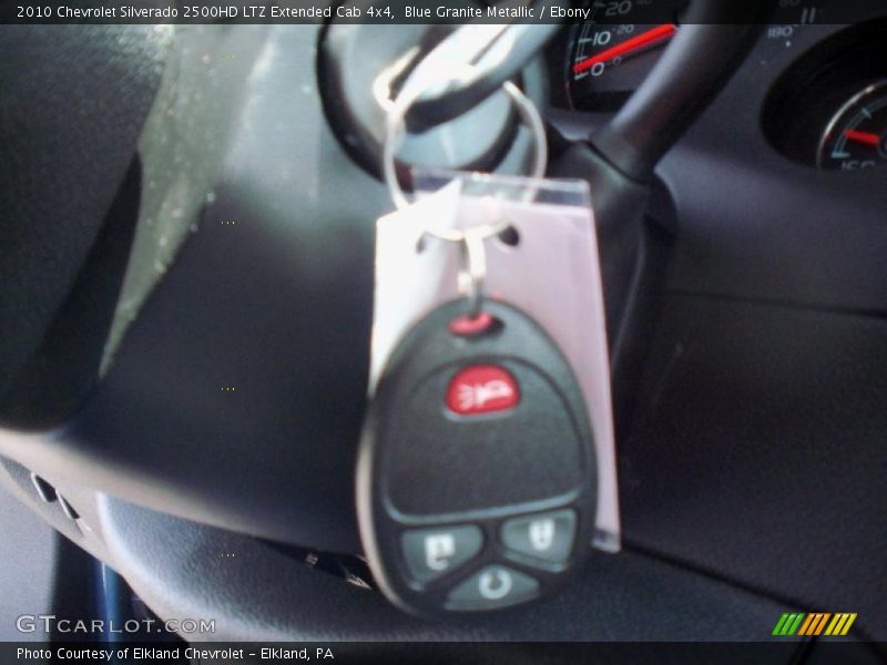 Blue Granite Metallic / Ebony 2010 Chevrolet Silverado 2500HD LTZ Extended Cab 4x4