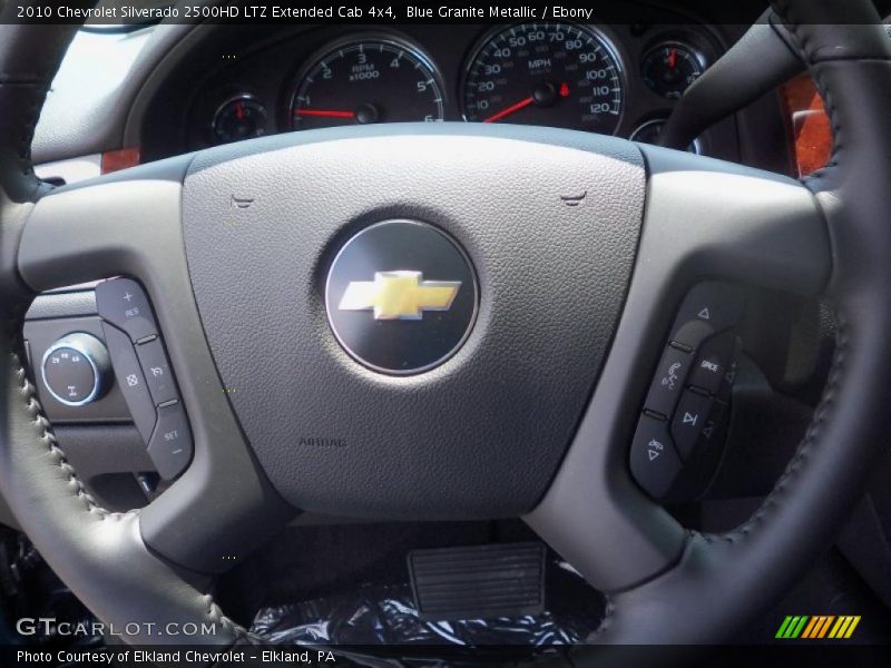 Blue Granite Metallic / Ebony 2010 Chevrolet Silverado 2500HD LTZ Extended Cab 4x4