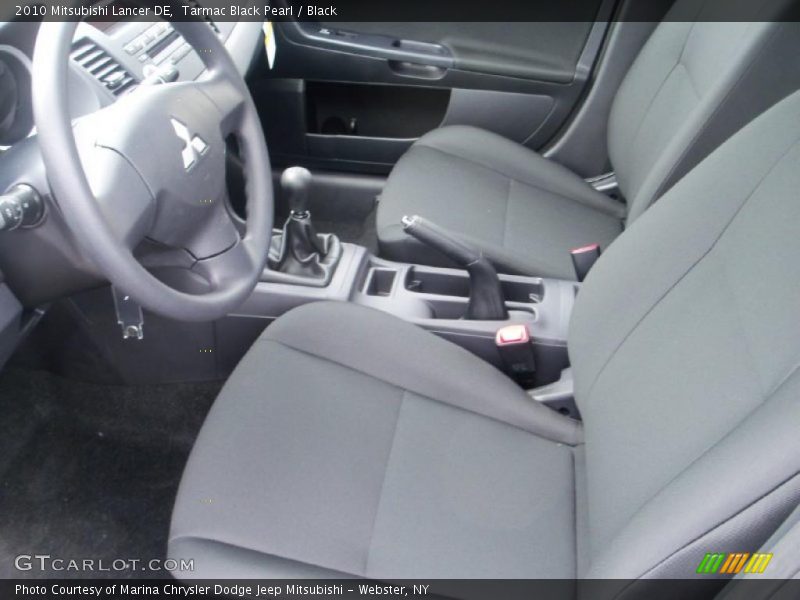 Tarmac Black Pearl / Black 2010 Mitsubishi Lancer DE