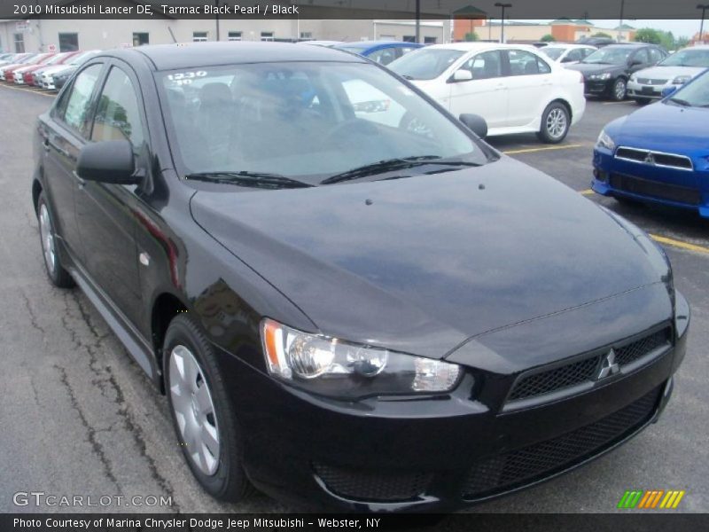 Tarmac Black Pearl / Black 2010 Mitsubishi Lancer DE