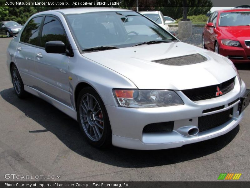 Apex Silver / Black Leather 2006 Mitsubishi Lancer Evolution IX