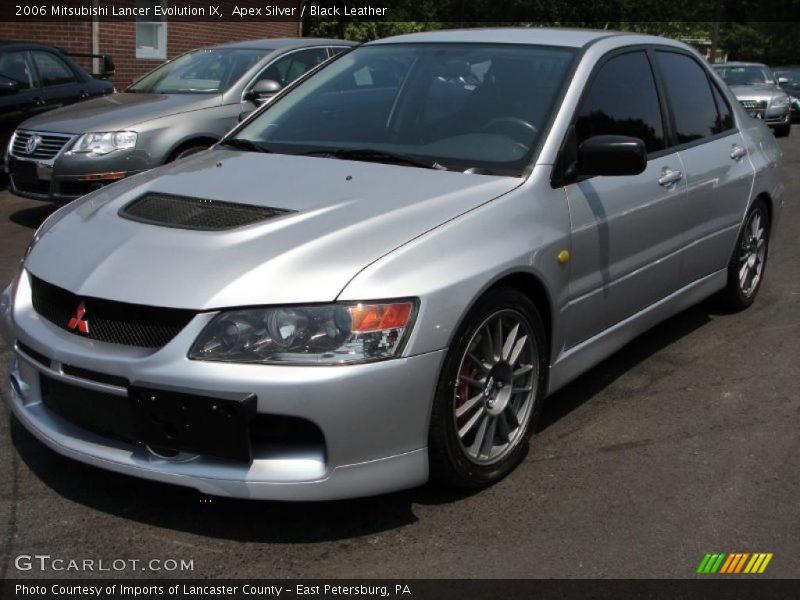 Apex Silver / Black Leather 2006 Mitsubishi Lancer Evolution IX