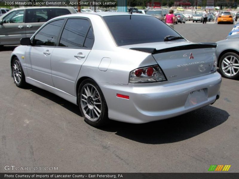 Apex Silver / Black Leather 2006 Mitsubishi Lancer Evolution IX
