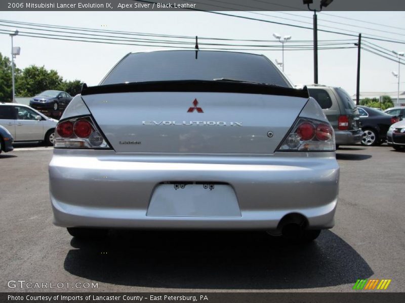 Apex Silver / Black Leather 2006 Mitsubishi Lancer Evolution IX