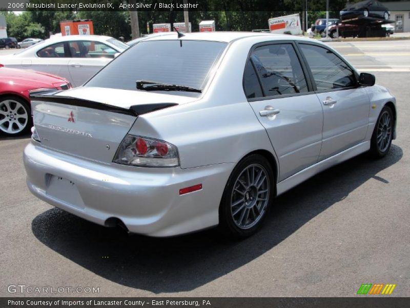 Apex Silver / Black Leather 2006 Mitsubishi Lancer Evolution IX