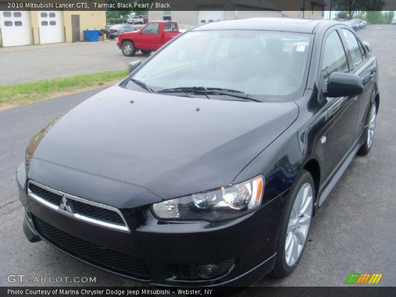 Tarmac Black Pearl / Black 2010 Mitsubishi Lancer GTS