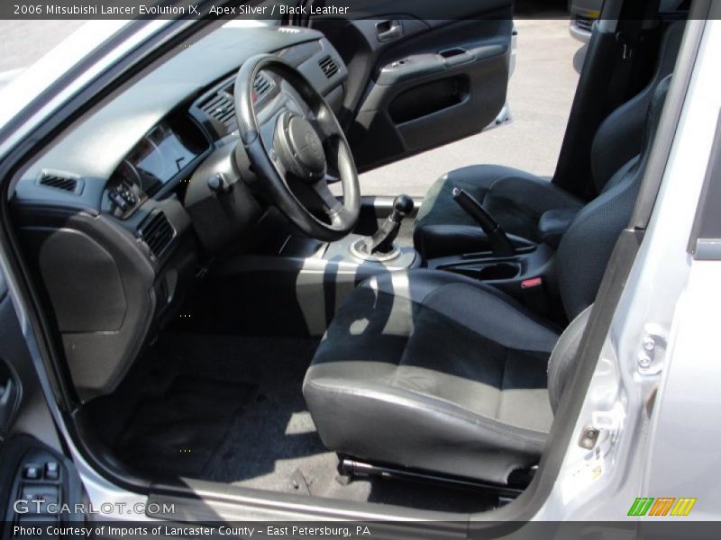 Apex Silver / Black Leather 2006 Mitsubishi Lancer Evolution IX