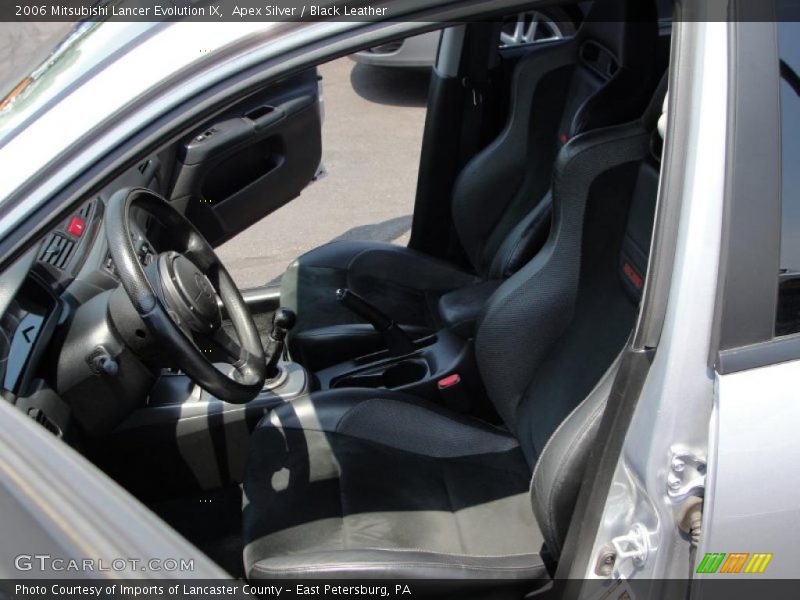 Apex Silver / Black Leather 2006 Mitsubishi Lancer Evolution IX