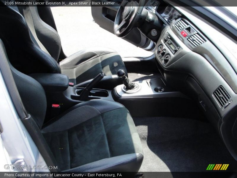 Apex Silver / Black Leather 2006 Mitsubishi Lancer Evolution IX