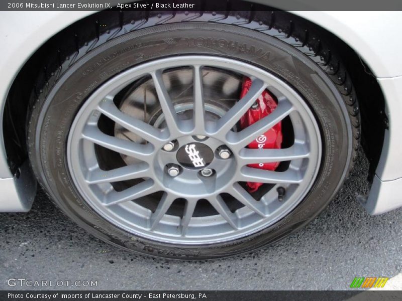 Apex Silver / Black Leather 2006 Mitsubishi Lancer Evolution IX