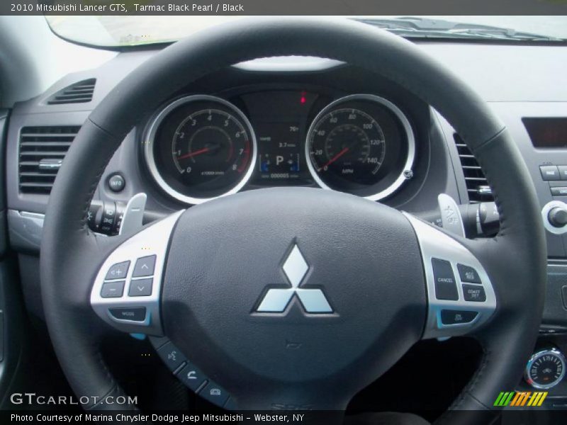 Tarmac Black Pearl / Black 2010 Mitsubishi Lancer GTS