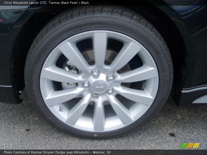 Tarmac Black Pearl / Black 2010 Mitsubishi Lancer GTS