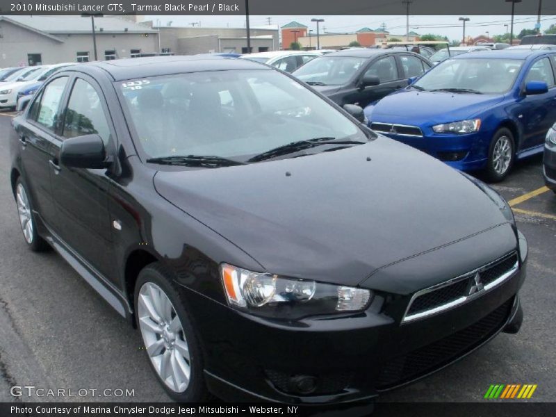 Tarmac Black Pearl / Black 2010 Mitsubishi Lancer GTS