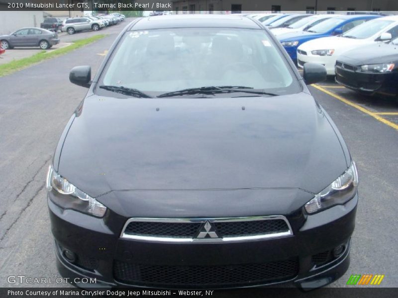 Tarmac Black Pearl / Black 2010 Mitsubishi Lancer GTS