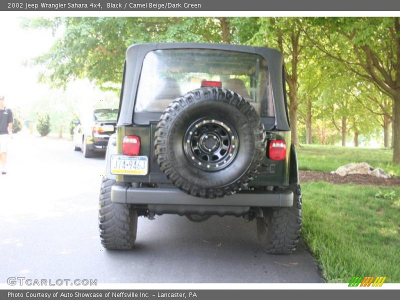 Black / Camel Beige/Dark Green 2002 Jeep Wrangler Sahara 4x4