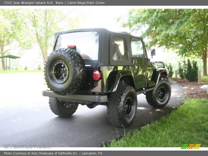 Black / Camel Beige/Dark Green 2002 Jeep Wrangler Sahara 4x4