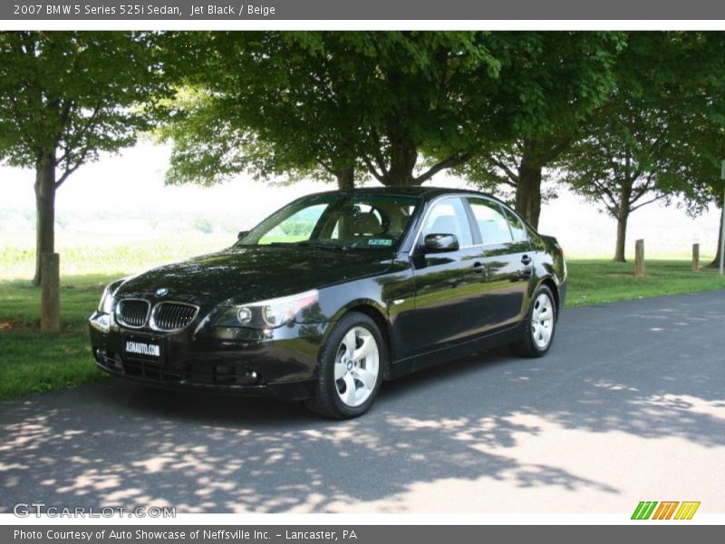 Jet Black / Beige 2007 BMW 5 Series 525i Sedan
