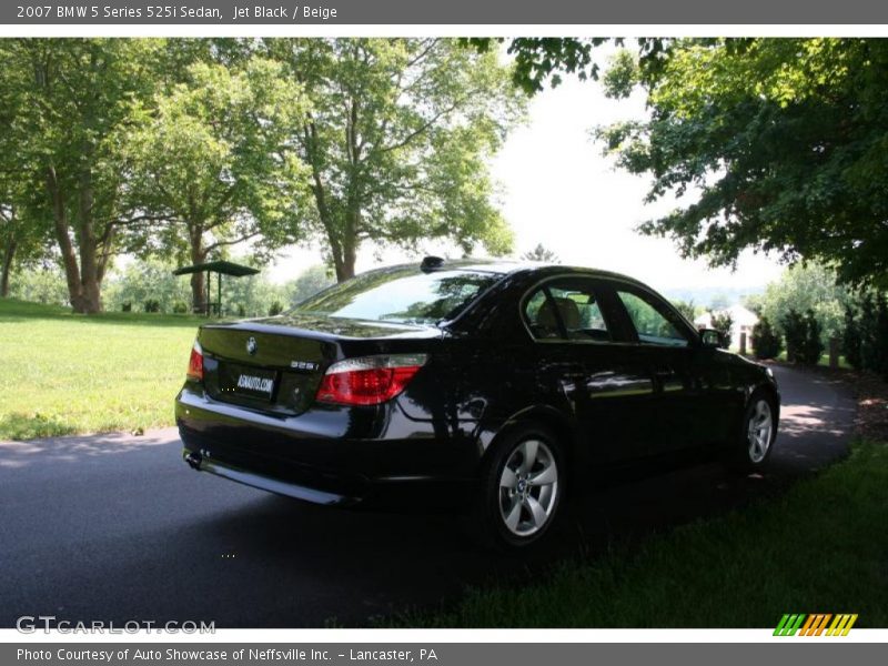 Jet Black / Beige 2007 BMW 5 Series 525i Sedan