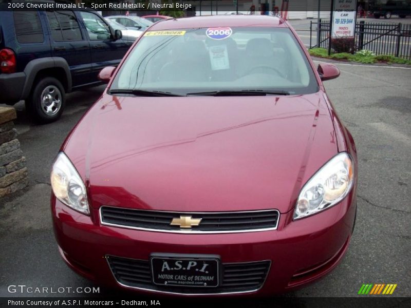 Sport Red Metallic / Neutral Beige 2006 Chevrolet Impala LT