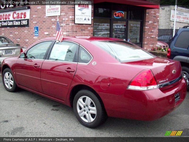 Sport Red Metallic / Neutral Beige 2006 Chevrolet Impala LT