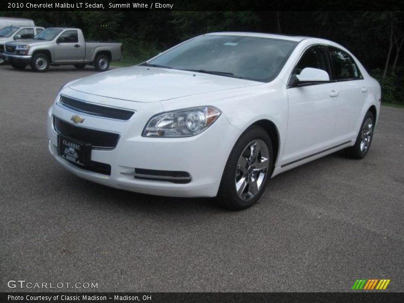 Summit White / Ebony 2010 Chevrolet Malibu LT Sedan