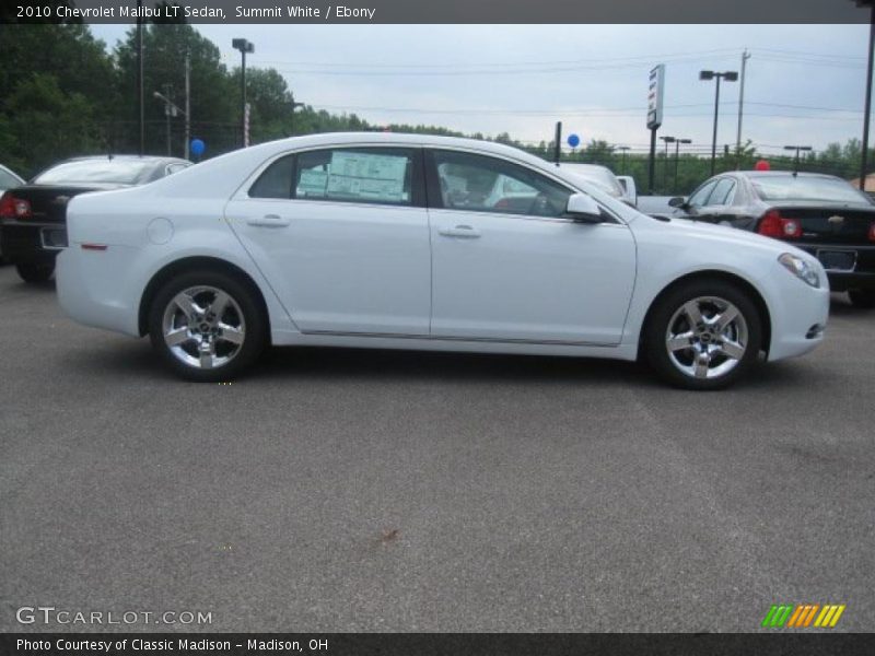 Summit White / Ebony 2010 Chevrolet Malibu LT Sedan