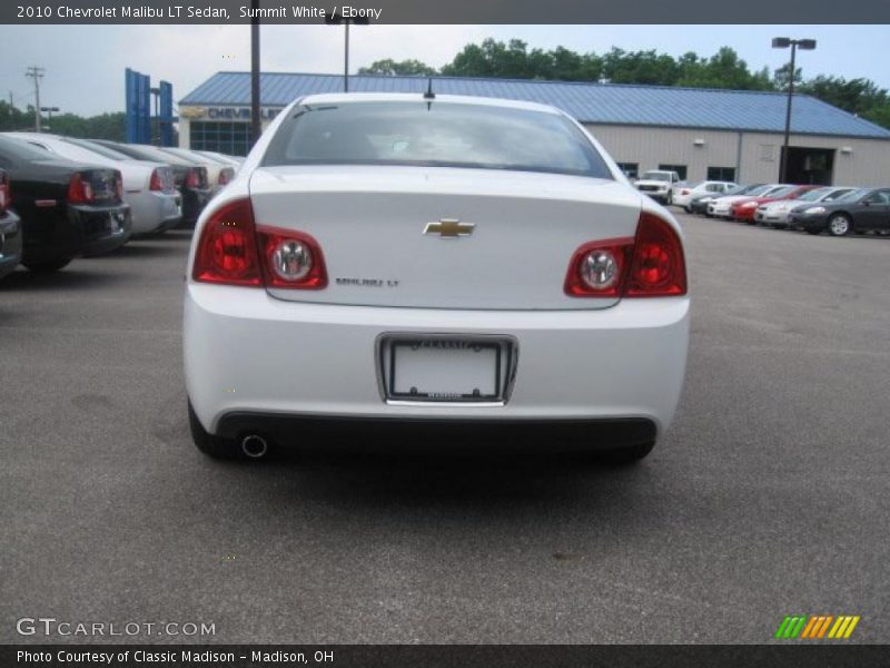 Summit White / Ebony 2010 Chevrolet Malibu LT Sedan