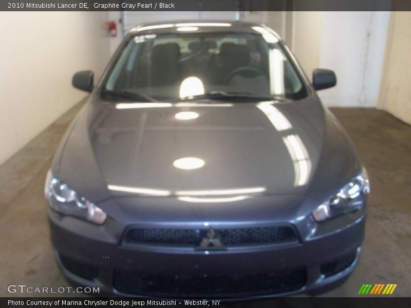 Graphite Gray Pearl / Black 2010 Mitsubishi Lancer DE