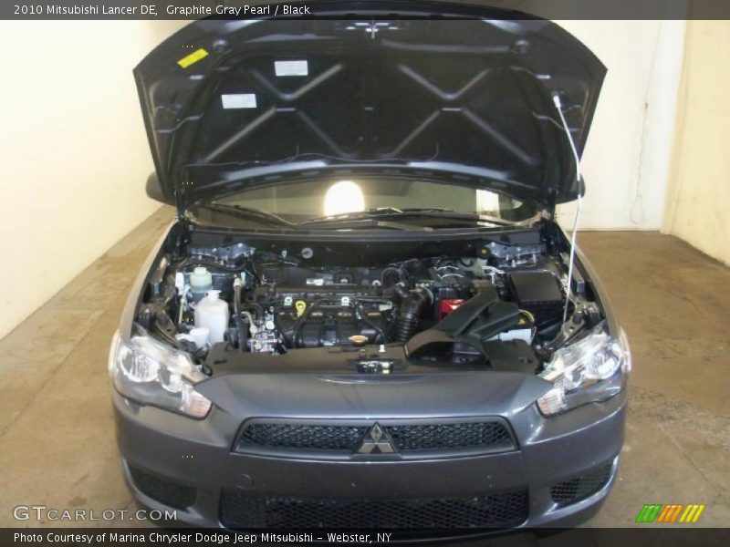 Graphite Gray Pearl / Black 2010 Mitsubishi Lancer DE