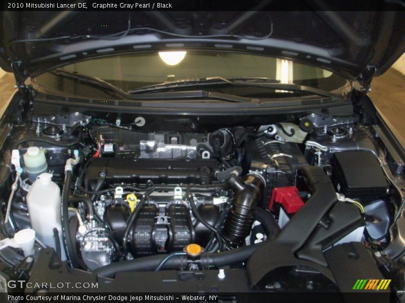 Graphite Gray Pearl / Black 2010 Mitsubishi Lancer DE