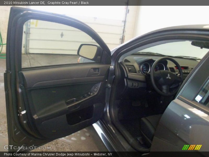 Graphite Gray Pearl / Black 2010 Mitsubishi Lancer DE