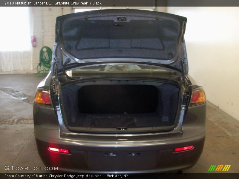 Graphite Gray Pearl / Black 2010 Mitsubishi Lancer DE