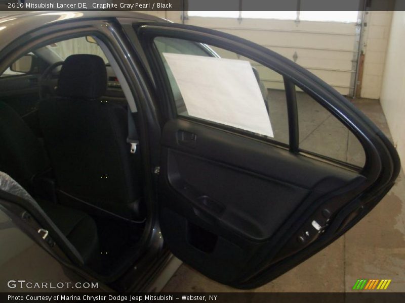 Graphite Gray Pearl / Black 2010 Mitsubishi Lancer DE